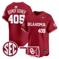 Boomer Sooner Jersey #405 Oklahoma Sooners Baseball 2026 Vapor Stitched