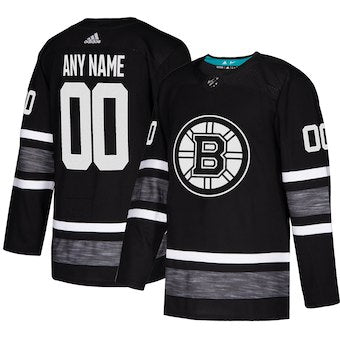 Boston Bruins Black 2019 NHL All-Star Game Parley Custom Jersey Stitched
