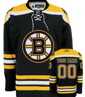 Boston Bruins Customized Black Jersey Stitched