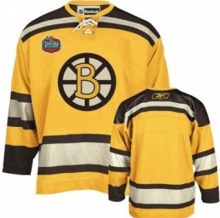 Boston Bruins  Customized Yellow Jersey Stitched