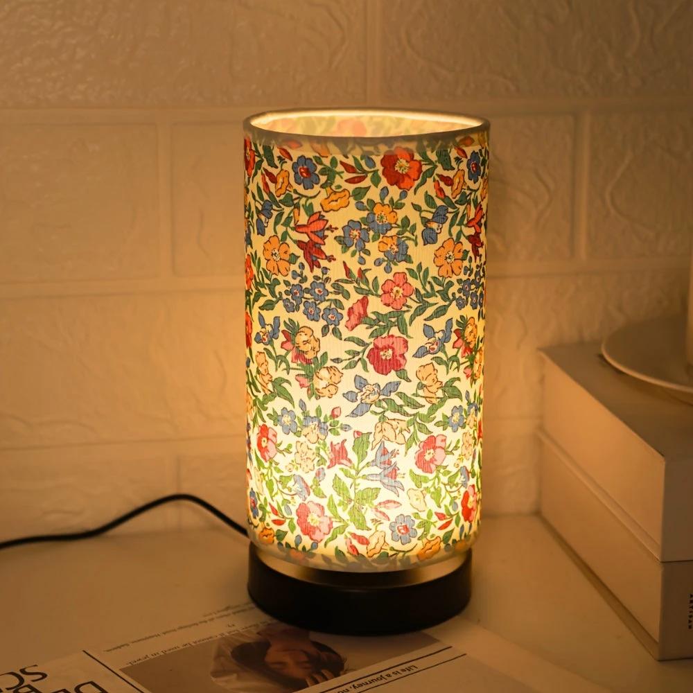 Botanical Floral Fabric Lighting Table Lamp