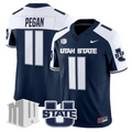 Braden Pegan Jersey #11 Utah State Aggies 2025 Vapor Limited Stitched