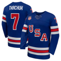 Brady Tkachuk Jersey Team USA Winter Olympics 2026 Hockey Premium STITCHED Blue