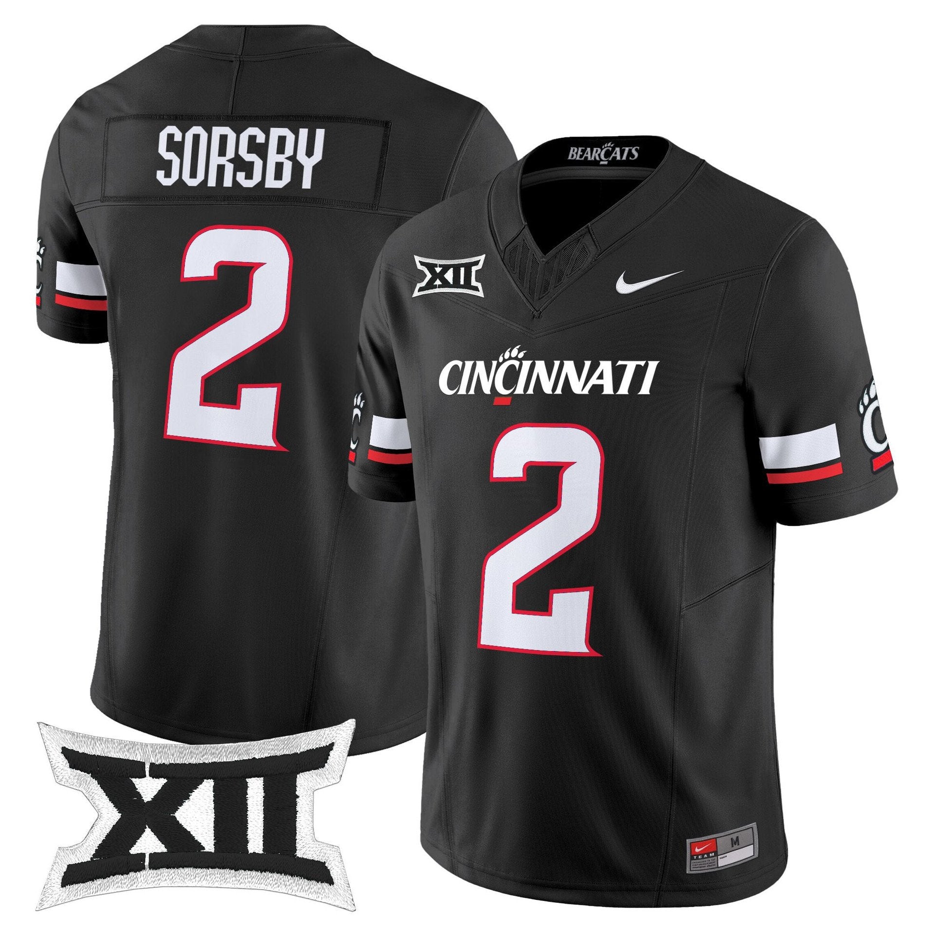 Brendan Sorsby Jersey #2 Cincinnati Bearcats 2025 Vapor Limited Stitched