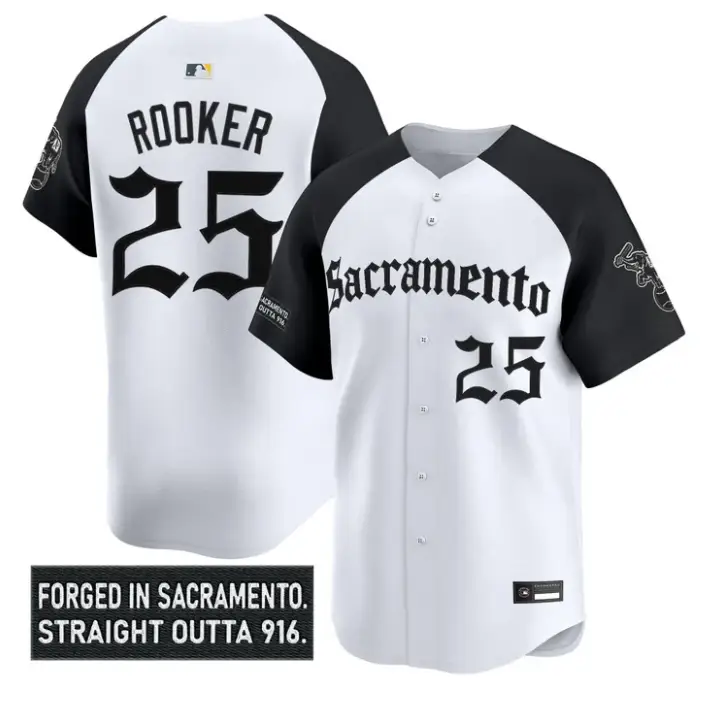Brent Rooker Jersey #25 Athletics Sacramento Gothic Edition Stitched