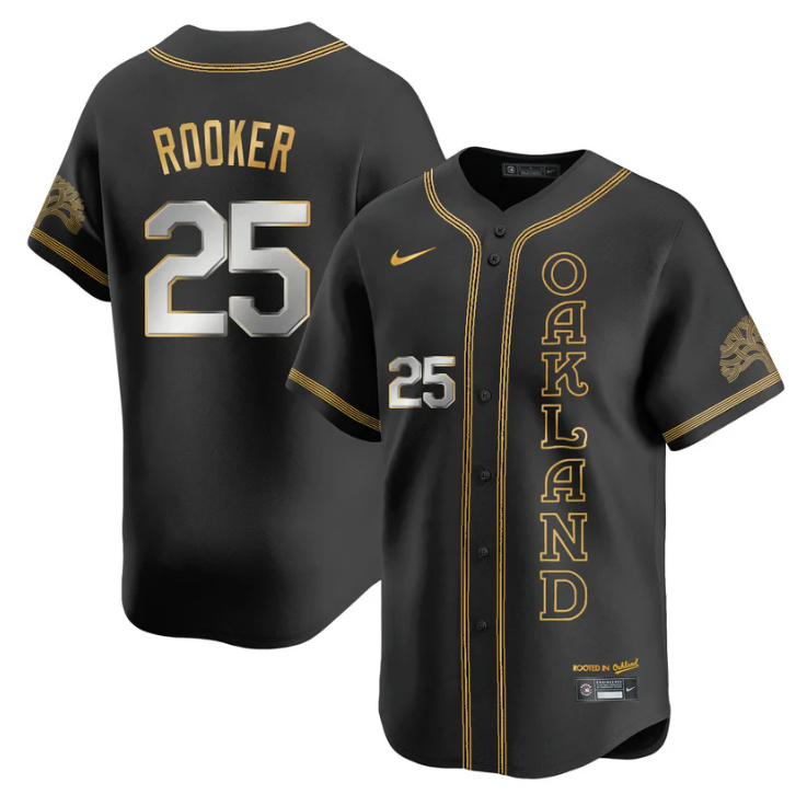 Brent Rooker Jersey #25 Oakland Athletics City Connect Concept Stitched