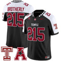 Brotherly Jersey #215 Temple Owls 2025 Vapor Limited Stitched