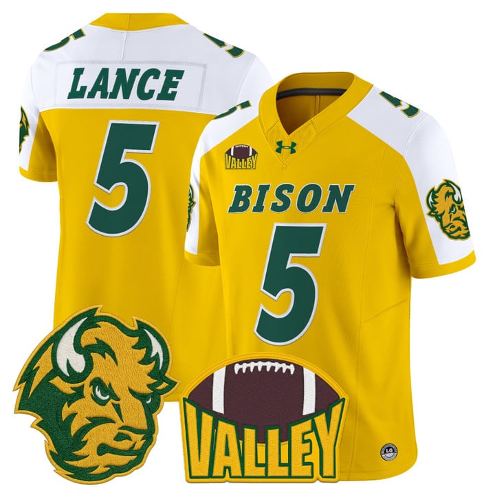 Bryce Lance Jersey #5 North Dakota State Bison 2025 Limited Stitched