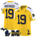 Bryce Underwood Jersey #19 Michigan Wolverines 2025 Stitched