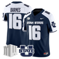 Bryson Barnes Jersey #16 Utah State Aggies 2025 Vapor Limited Stitched