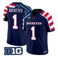 Buckeyes Jersey #1 Ohio State America 250 Edition Limited Stitched