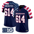 Buckeyes Jersey #614 Ohio State America 250 Edition Vapor Limited Stitched