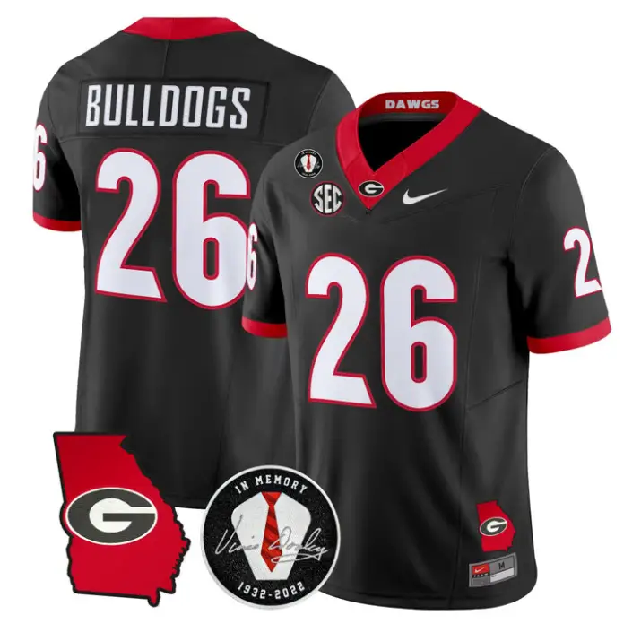 Bulldogs Jersey #26 Georgia Bulldogs 2026 Vince Dooley Stitched