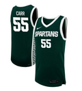 Coen Carr Jersey #55 Michigan State Spartans NIL Basketball Green