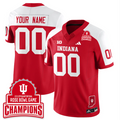 Custom Indiana Hoosiers Jersey 2026 Rose Bowl Game Champions Patch Stitched