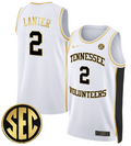 Chaz Lanier Jersey #2 Tennessee Vols 2024 Swingman Basketball White