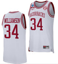 Corliss Williamson Jersey Arkansas Razorbacks College Basketball 2022 NCAA March Madness Retro White #34