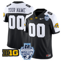 Custom Iowa Hawkeyes Jersey 2024 Music City Bowl Patch Stitched