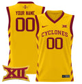 Custom Iowa State Cyclones Jersey 2024 Lightweight Basketball Stitched Gold