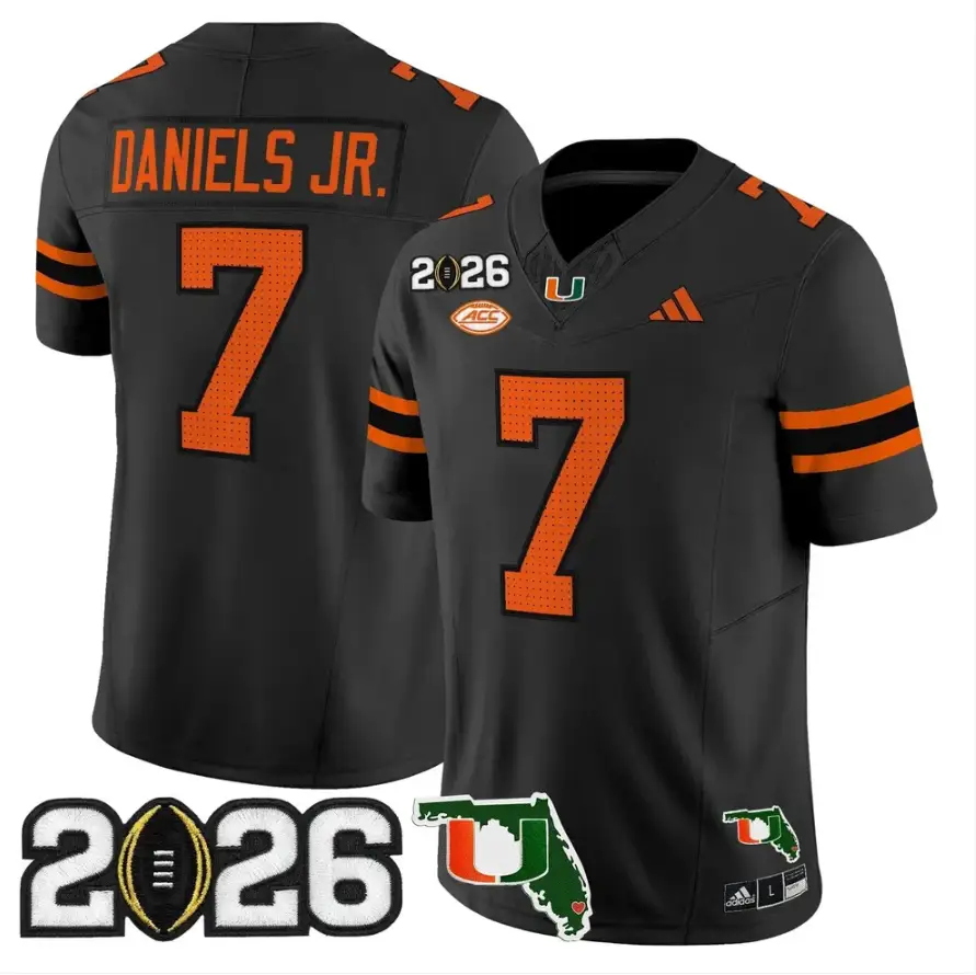 Hurricanes Jersey #25 Miami Hurricanes 2026 CFP Final Patch Stitched