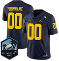Custom Michigan Wolverines Jersey Name, Number ReliaQuest Bowl Patch