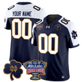 Custom Notre Dame Fighting Irish Jersey 2024 Sugar Bowl Patch Vapor