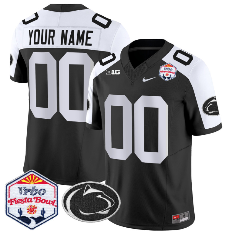 Custom Penn State Nittany Lions Jersey 2024 Fiesta Bowl Patch Vapor
