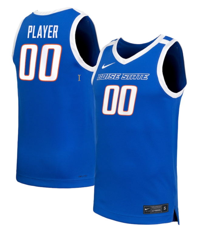 Custom Boise State Broncos Jersey Name, Number NIL Basketball Royal