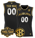 Custom Auburn Tigers Jersey 2025 Final Four Patch Basketball Stitched Black Gold