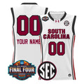 Custom South Carolina Gamecocks Jersey 2026 Final Four Stitched White