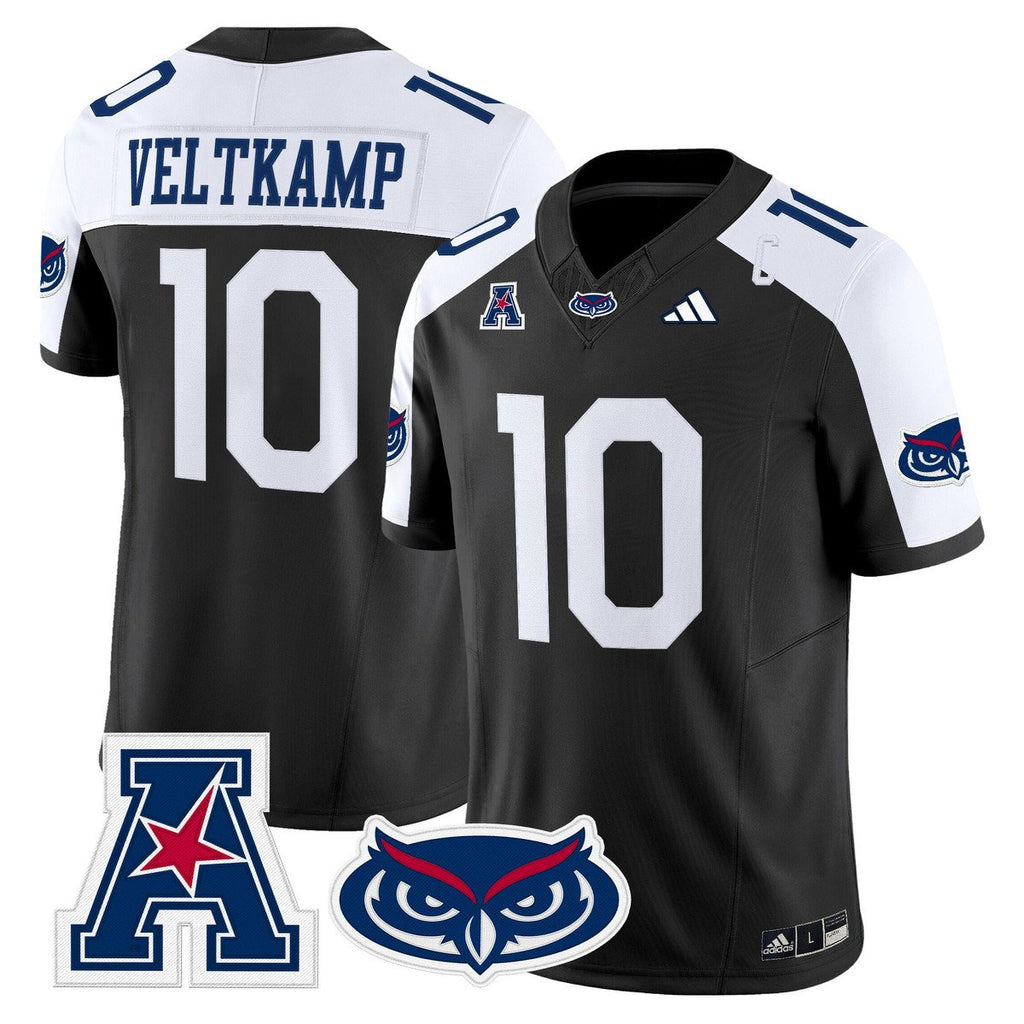 Caden Veltkamp Jersey #10 Florida Atlantic Owls 2025 All Stitched