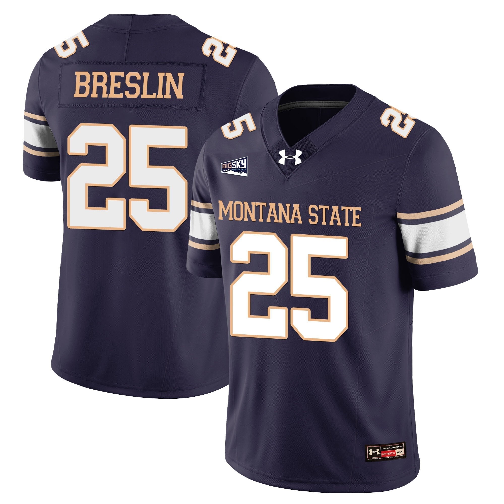 Cale Breslin Jersey #25 Montana State Bobcat Football 2025 Stitched