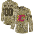 Calgary Flames Camo Customized Jersey Stitched