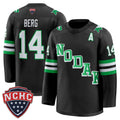 Cameron Berg Jersey #14 North Dakota Fighting Hawks 2025-26 Stitched Black