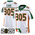 Cane Jersey #305 Miami Hurricanes Throwback 2026 CFP Final Florida Stitched