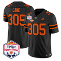 Cane Jersey #305 Miami Hurricanes 2026 Fiesta Bow Patch Stitched