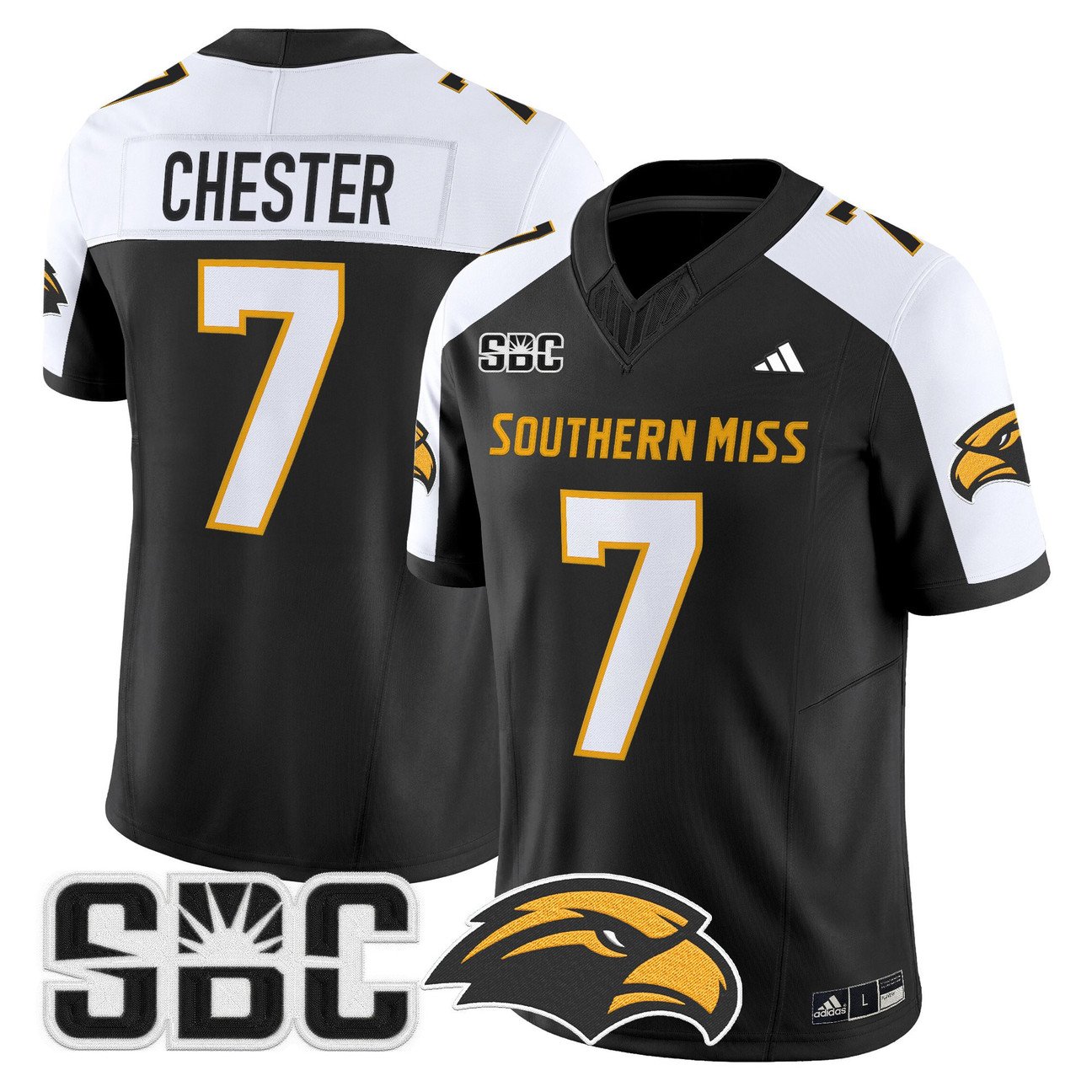 Carl Chester Jersey #7 Southern Miss Golden Eagles 2025 Stitched