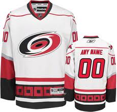 Carolina Hurricanes Customized White Jersey Stitched