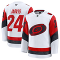 Carolina Hurricanes #24 Seth Jarvis Jersey Away Premium Stitched White