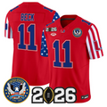 Carson Beck Jersey #11 Miami Hurricanes America 250 Edition 2026 CFP Patch Stitched