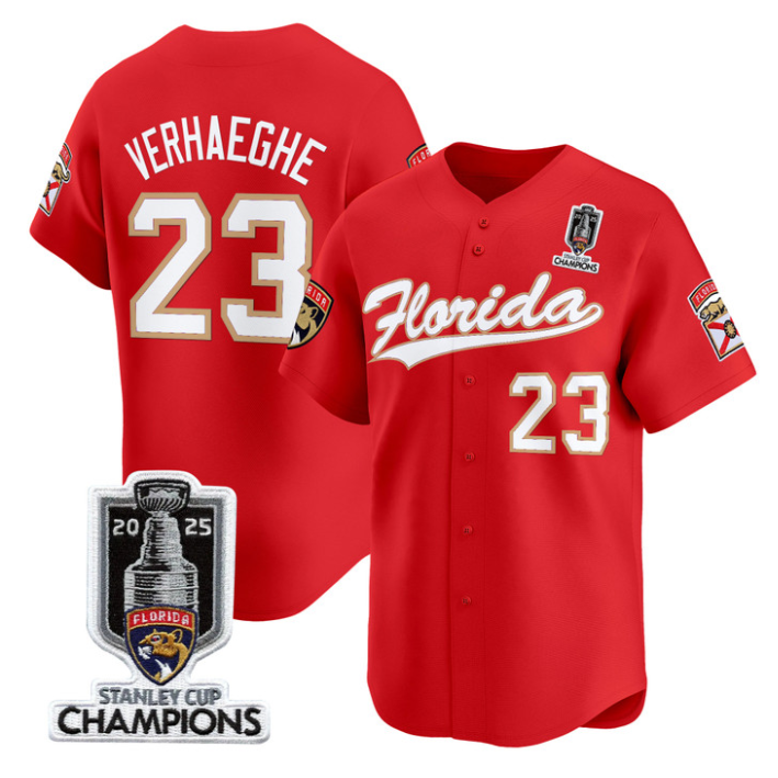 Carter Verhaeghe Jersey #23 Florida Panthers 2025 Stanley Cup Champions