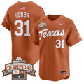 Casey Borba Jersey #31 Texas Longhorns 2025 Southeastern Champions Vapor Stitched Texas