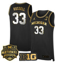 Cazzie Russell Jersey #3 Michigan Wolverines 2026 National Champions Stitched