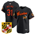 Cedric Mullins Jersey #31 Baltimore Orioles 410 & Chesapeake Crab Patch Limited Stitched