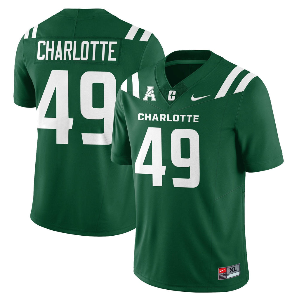 Charlotte Jersey #49 Charlotte 49ers Football 2025 Vapor Limited Stitched