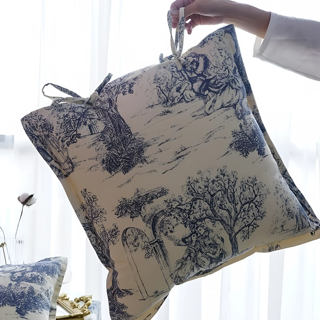 Chateau Vintage Print Cushion Cover