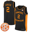 Chaz Lanier Jersey #2 Tennessee Vols 2024 Swingman Basketball Black