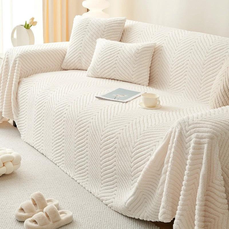 Chenille Plush Sofa Cover