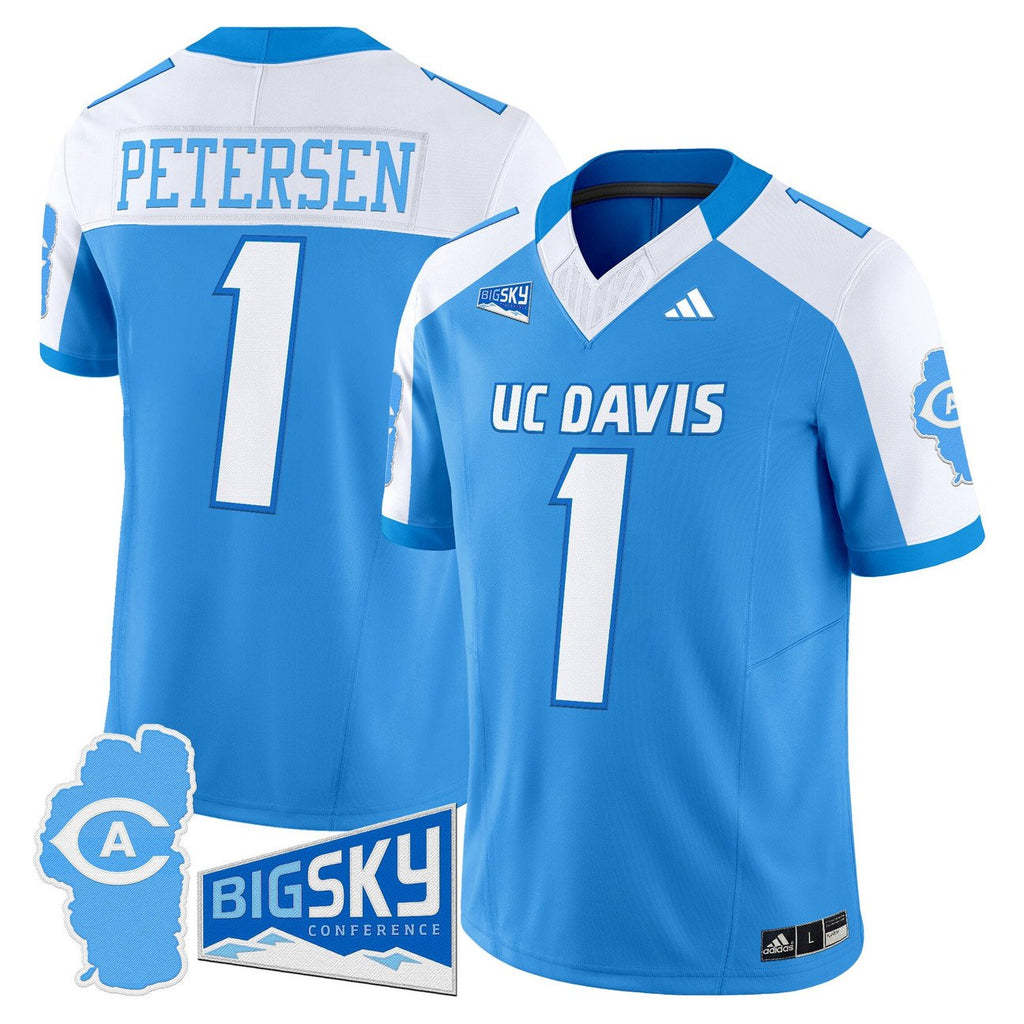 Chris Petersen Jersey #1 UC Davis Aggies 2025 Lake Tahoe Patch