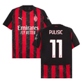 Christian Pulisic 11 AC Milan 2025-26 Home Match Jersey – Black Red